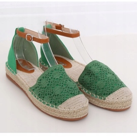 Espadrile tăiate verde 3035 Verde 1