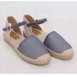 Espadrile pentru femei albastre MB-64119 Albastru 1