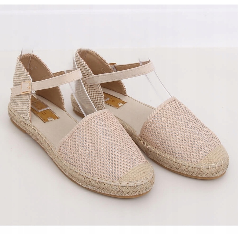 Espadrile bej pentru femei MB-64119 Bej 1