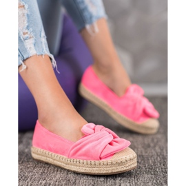 Seastar Espadrile din piele de căprioară pe platformă roz 1 Seastar Espadrile din piele de căprioară pe platformă roz 1
