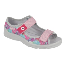 Pantofi pentru copii Befado 969X149 roz gri multicolor 1
