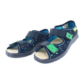 Încălțăminte pentru copii Befado 869Y142 albastru marin multicolor verde 3