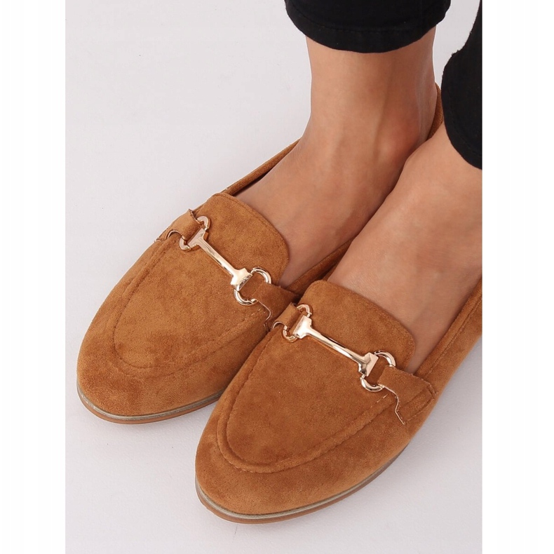 Mocasini de damă camel T355P Camel maro 2