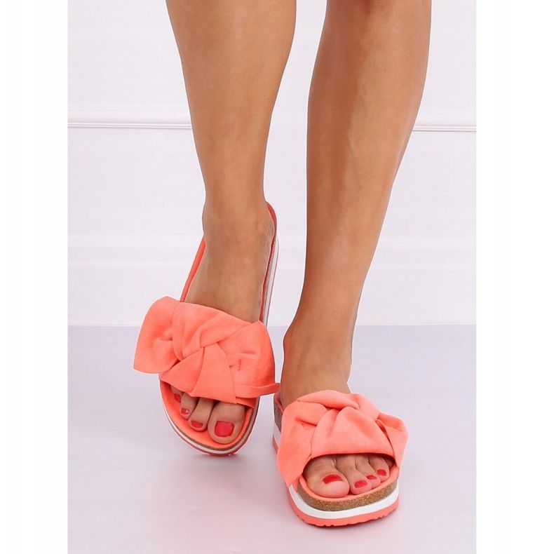 Papuci de coral pentru femei SS116P Coral multicolor portocale 1