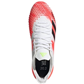 Ghete de fotbal Adidas Predator 20.2 Fg M EG0904 roșu alb 1