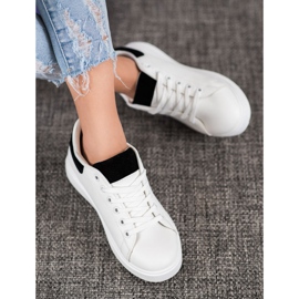 SHELOVET Pantofi sport casual alb negru 1