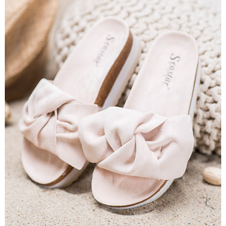 Seastar Papuci casual din piele de căprioară maro 1