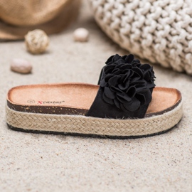 Seastar Papuci negri la modă negru 1