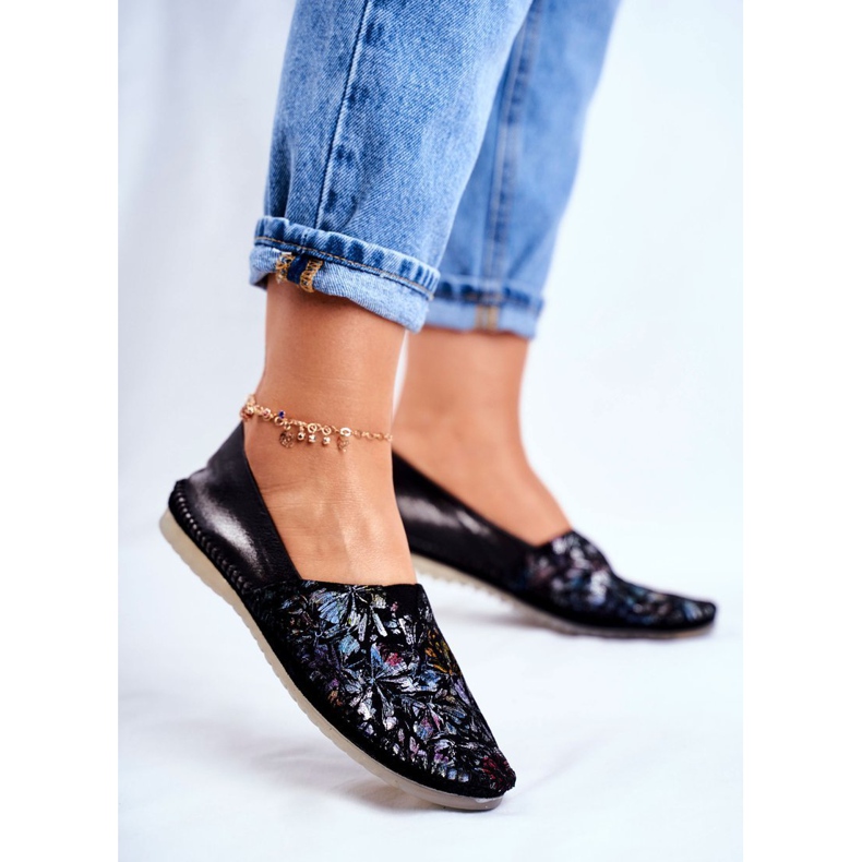 Balerini pentru femei Piele Maciejka Negru 01930-70 / 00-0 multicolor 1