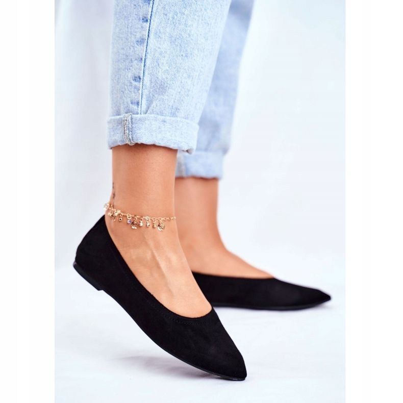 PS1 Balerini pentru femei din piele ecologică Bellissima neagră negru 1