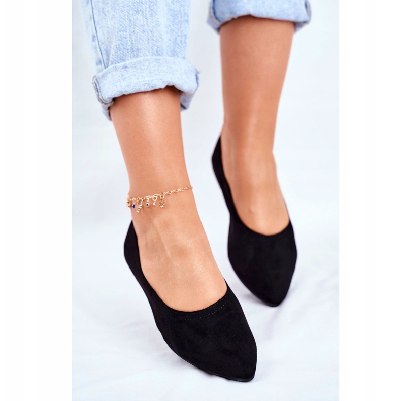 PS1 Balerini pentru femei din piele ecologică Bellissima neagră negru 2