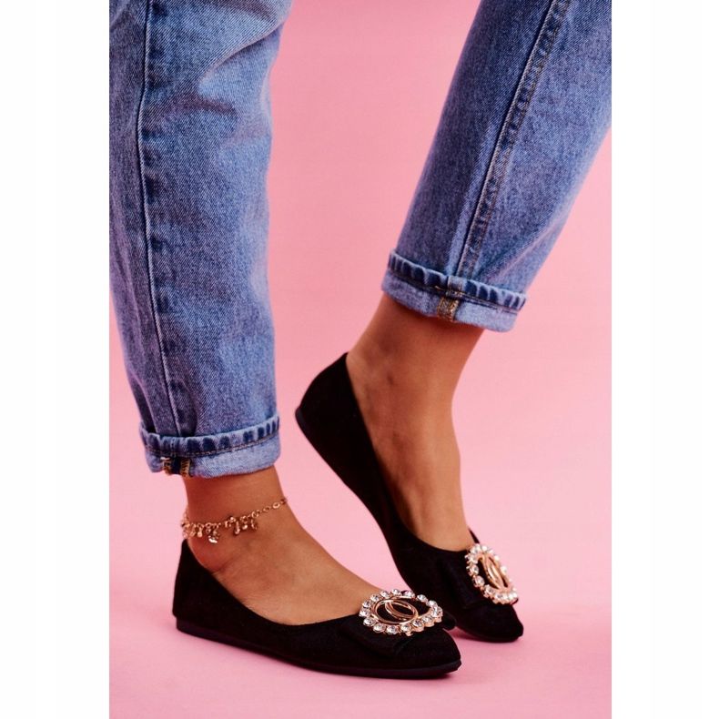 SEA Balerini negri din piele ecologică Montreal negru 1