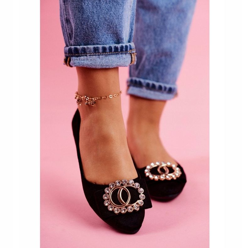 SEA Balerini negri din piele ecologică Montreal negru 2