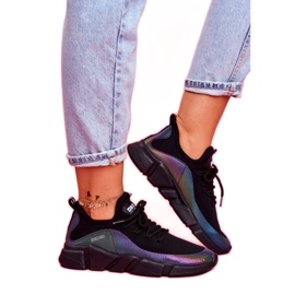 Pantofi sport pentru femei Big Star Black FF274A053 negru multicolor 3