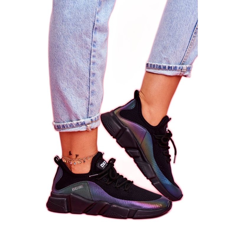 Pantofi sport pentru femei Big Star Black FF274A053 negru multicolor 3