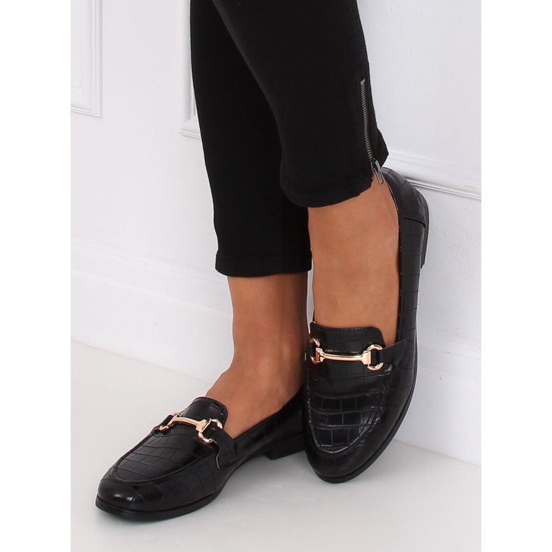 Mocasini negri pentru femei negri T356P Negru 1