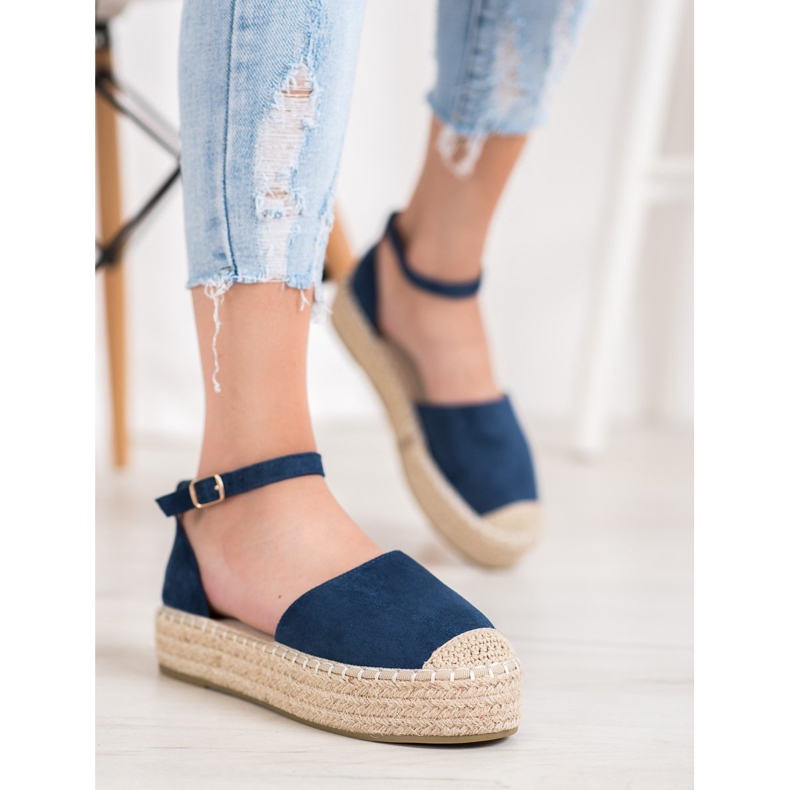 Seastar Espadrile bleumarin pe platformă albastru 1