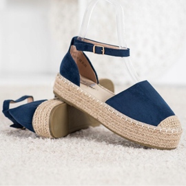 Seastar Espadrile bleumarin pe platformă albastru 3