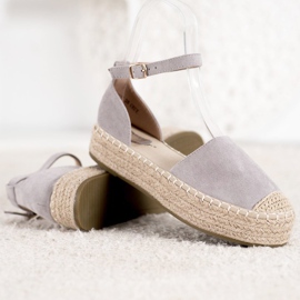 Seastar Espadrile gri pe platformă 1