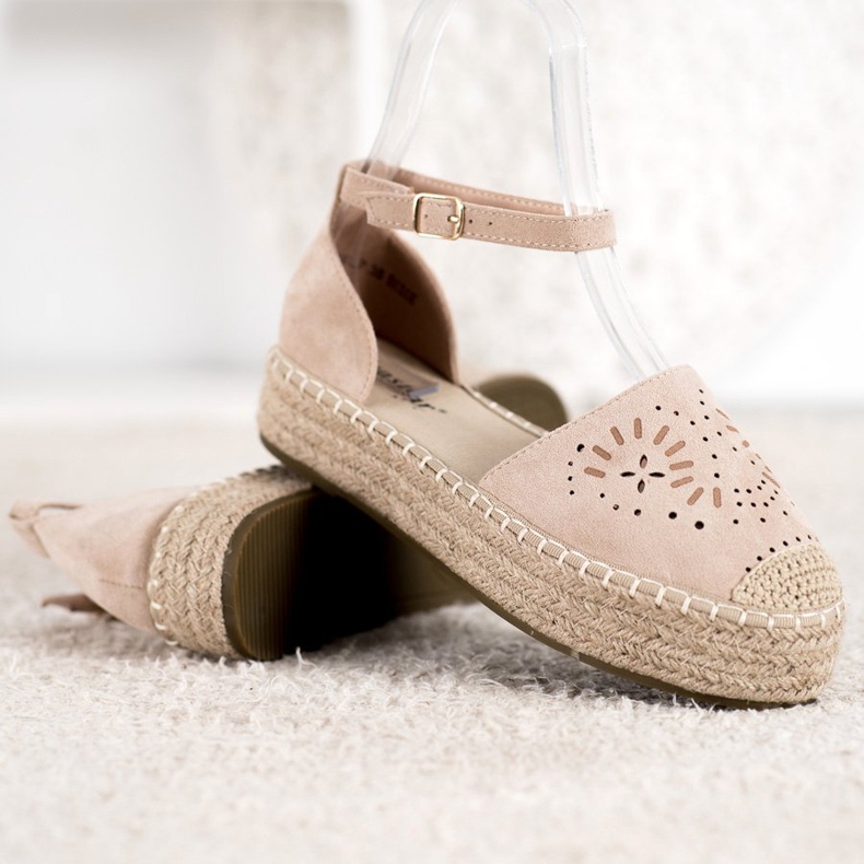 Seastar Espadrile deschise pe platformă bej 1