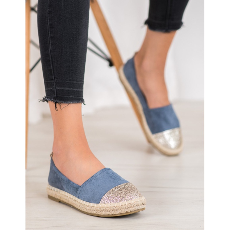 Seastar Espadrile Cu Sclipici albastru 1