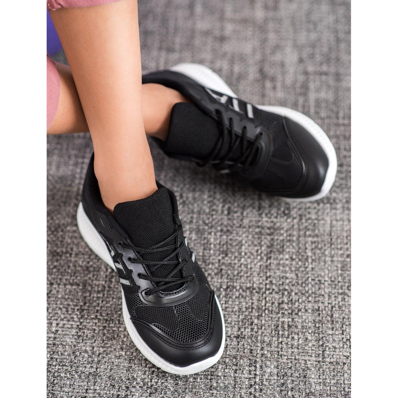 SHELOVET Încălțăminte confortabilă cu plasă negru 1