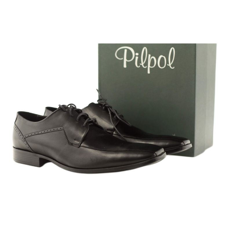 Pantofi barbati piele Pilpol 1261 negru 4