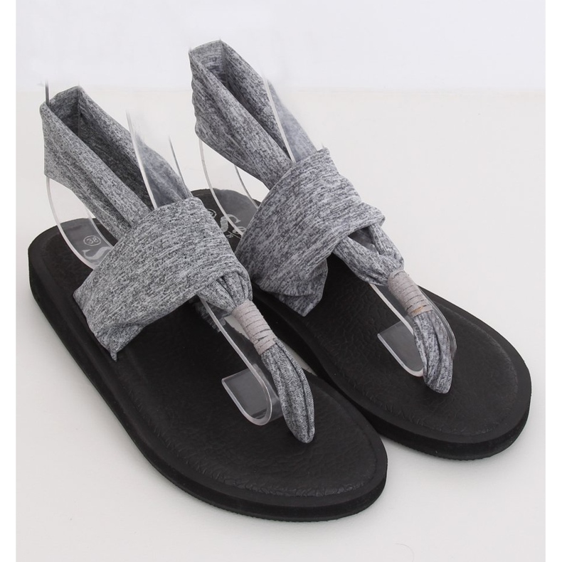 Sandale gri, bumbac, gri DD81P Gri 1 Sandale gri, bumbac, gri DD81P Gri 1