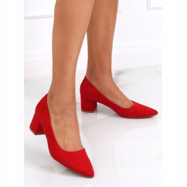 Red Pumps tocuri mici roșu CC210P Roșu 1