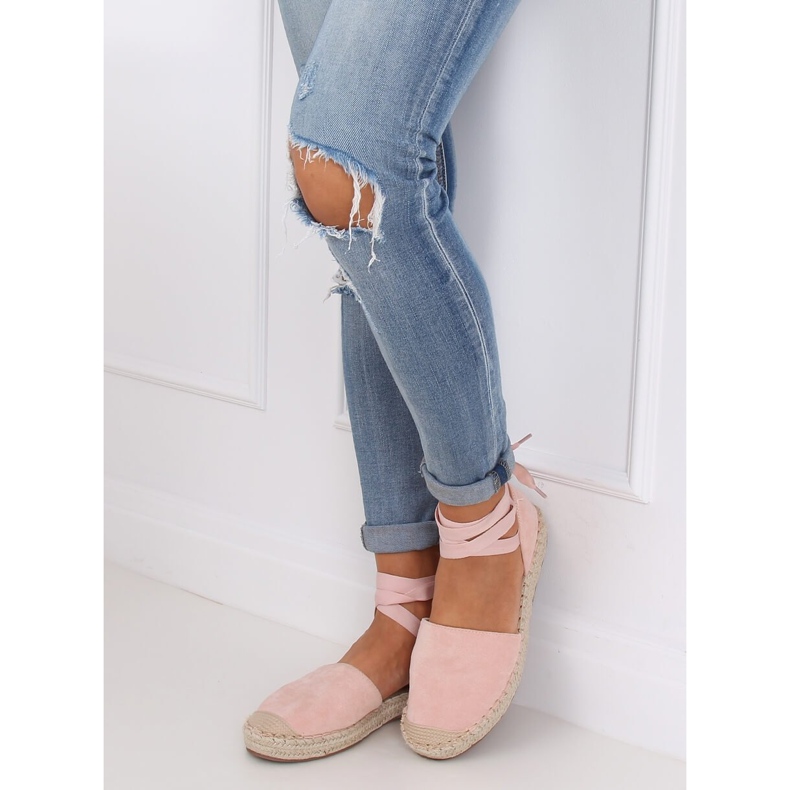 Espadrile pentru femei roz LL-230P Roz 2