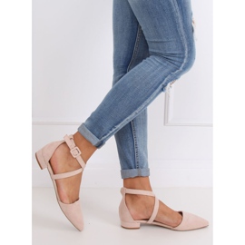 Balerini tăiate bej LL-213P Bej 2