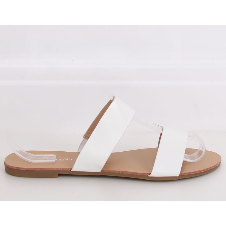 Papuci albi simpli S060074 Alb 2