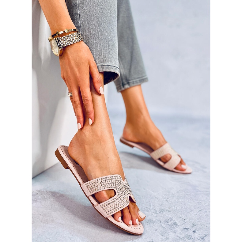 Papuci roz pentru femei roz Q-88 Roz 2