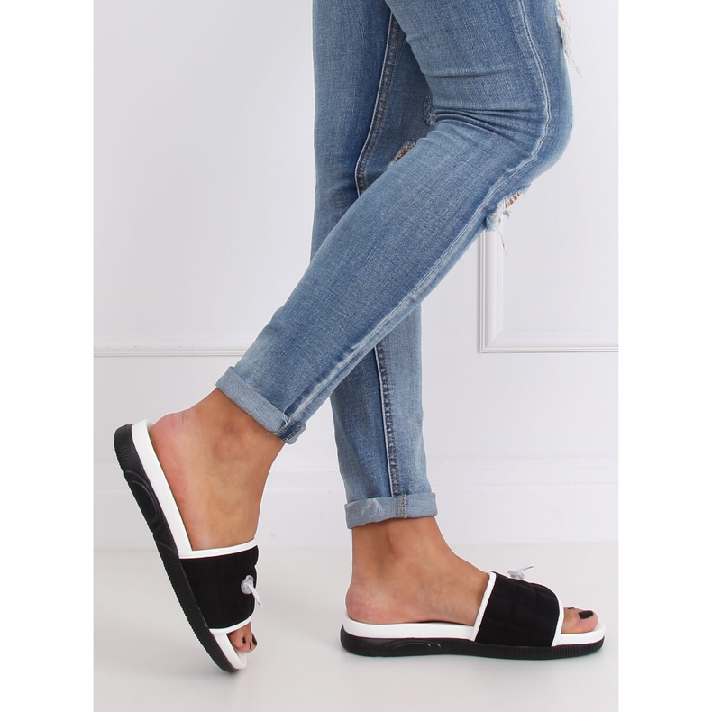 Papuci negri negri pentru femei G-338 Negri negru 2