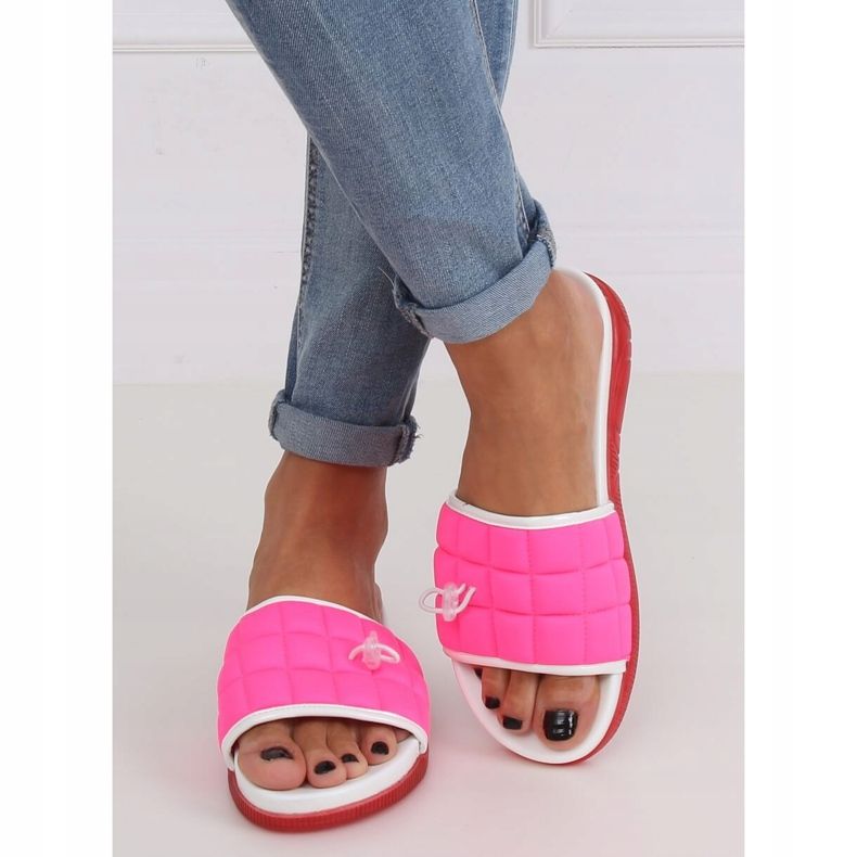 Papuci de damă fucsia G-338 Fushia roz 1