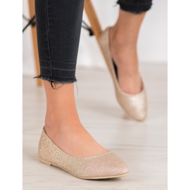 Seastar Balerini sclipici de aur 2