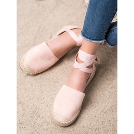 Seastar Espadrile roz legate 2