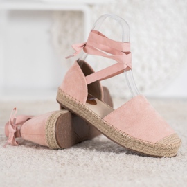 Seastar Espadrile roz legate 1