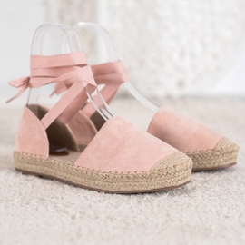Seastar Espadrile roz legate 6