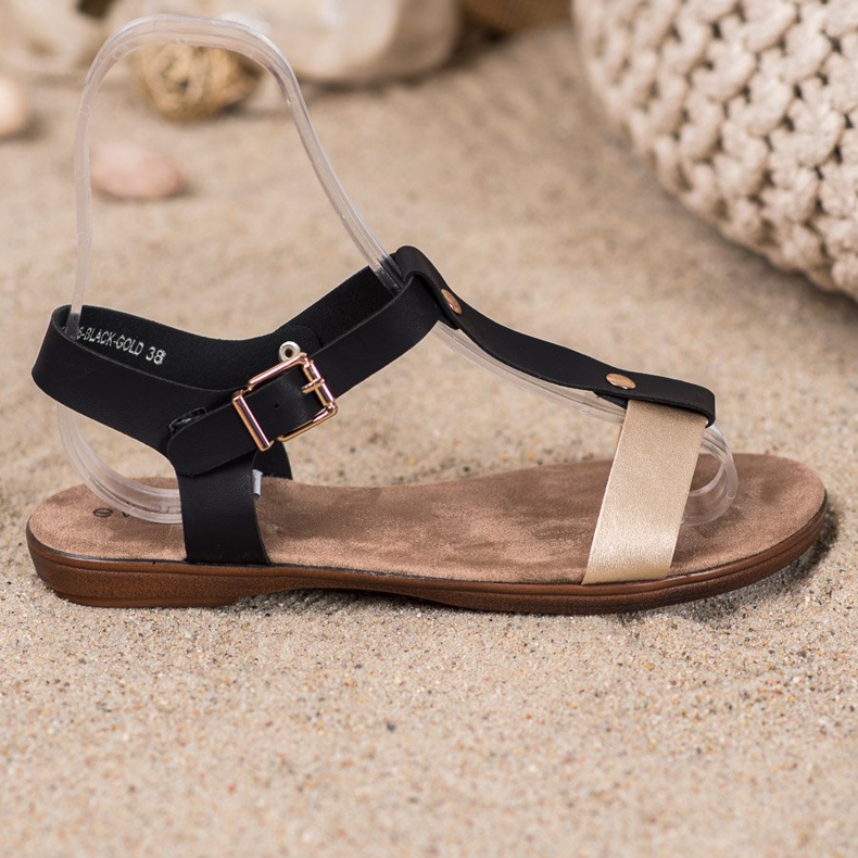 Evento Sandale confortabile negru 2