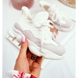 Christmas Fish Încălțăminte sport pentru copii din piele de căprioară albă Volema 1