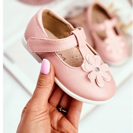 Apawwa Balerini pentru copii pe Velcro Flower Pink Anthrela roz 2