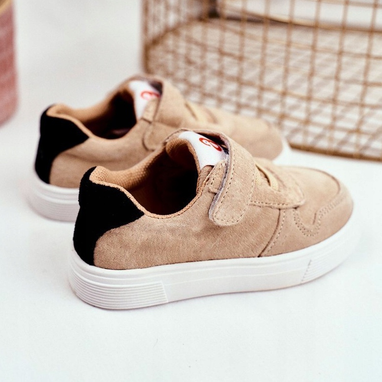 Apawwa Pantofi sport pentru copii cu velcro bej Albatros 1