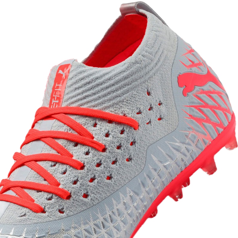 Ghete de fotbal Puma Future 4.2 Netfit Mg M 105681-01 argint 2