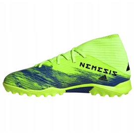 Ghete de fotbal Adidas Nemeziz 19.3 Tf M FV3994 multicolor verde 1