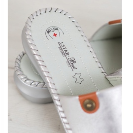 J. Star Papuci casual din piele ecologică gri 1