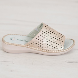 J. Star Papuci confortabili ușori de aur 2