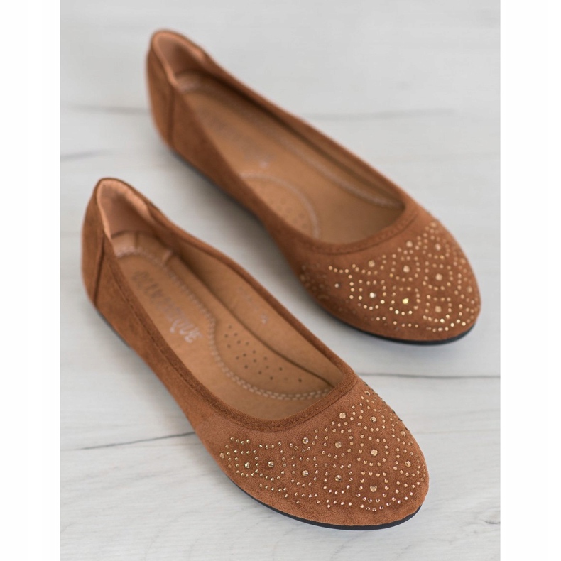 Diamantique Balerină clasică cu cristale maro 1