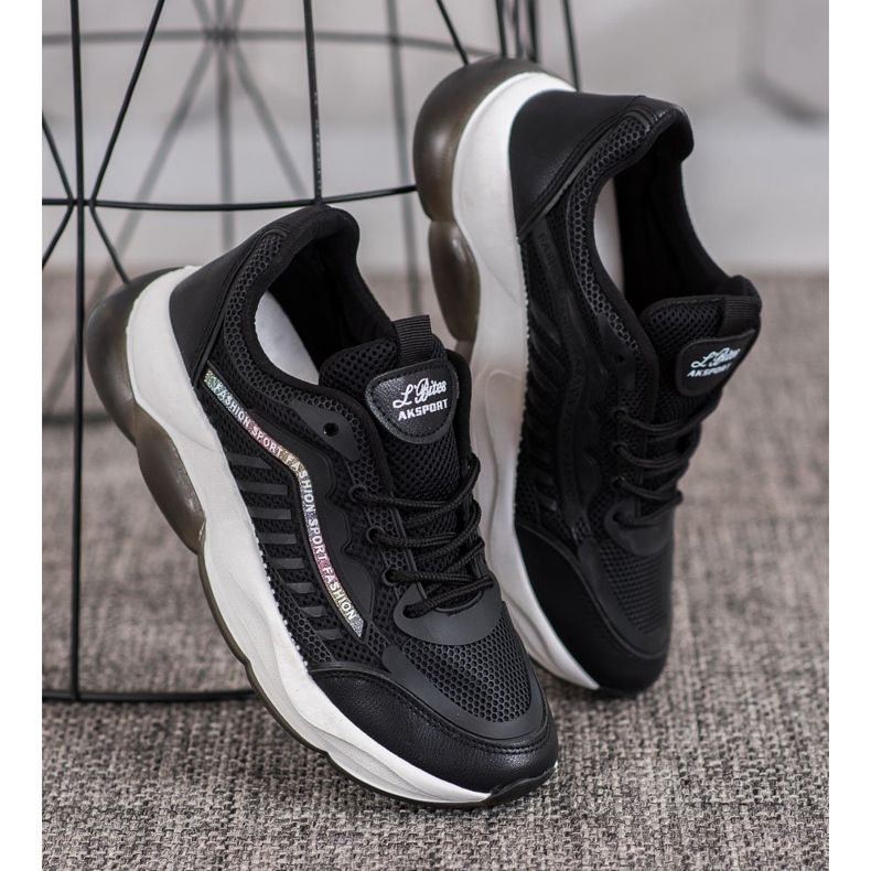 Via Giulia  Adidași sport de modă negru 1