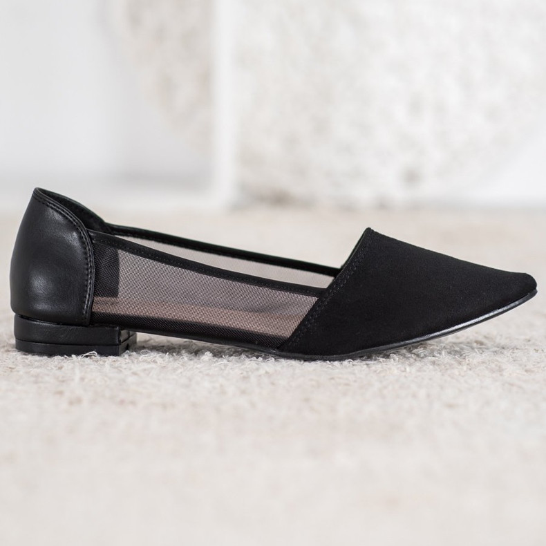 Evento Balerini negri cu plasă negru 1 Evento Balerini negri cu plasă negru 1